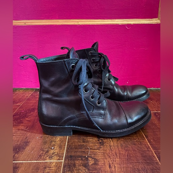 Ann Demeulemeester black leather lace up ankle boot size EU 36 - Picture 4 of 8